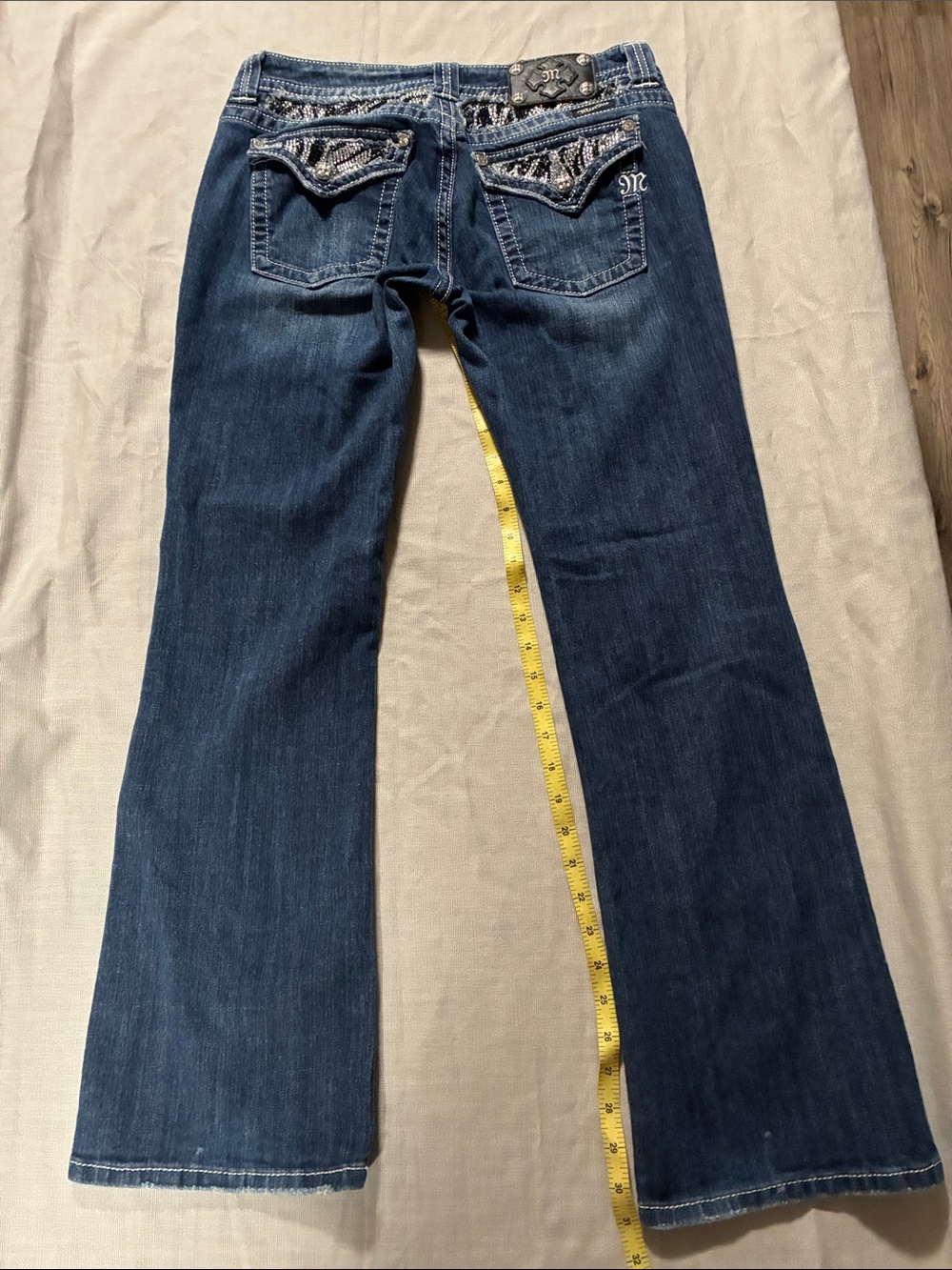 Miss Me Dark Blue jeans, JE535182R Size 31/31.
